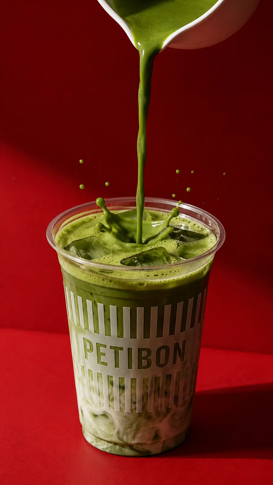 Petibon matcha, close focus