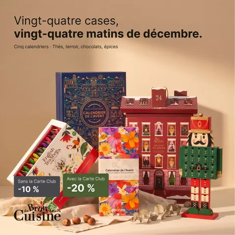 Advent calendar pre-sale ad for Du Bruit Dans La Cuisine, 1:1 format