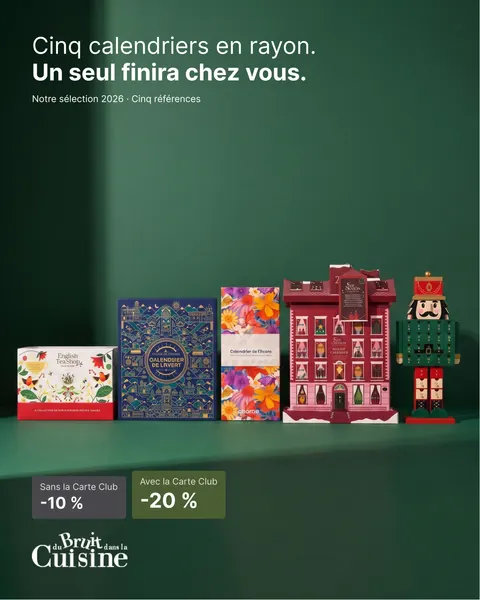 Advent calendar pre-sale ad for Du Bruit Dans La Cuisine, 4:5 format