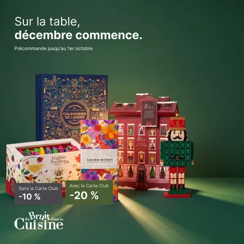 Advent calendar pre-sale ad for Du Bruit Dans La Cuisine, 1:1 format