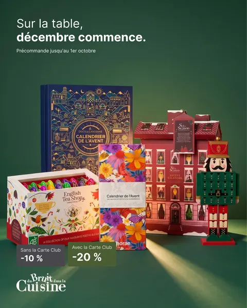 Advent calendar pre-sale ad for Du Bruit Dans La Cuisine, 4:5 format