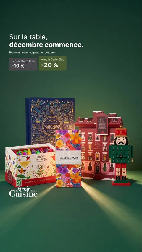 Advent calendar pre-sale ad for Du Bruit Dans La Cuisine, 9:16 format