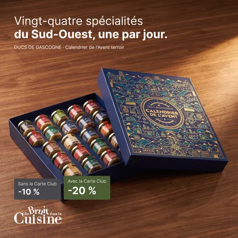Advent calendar pre-sale ad for Du Bruit Dans La Cuisine, 1:1 format