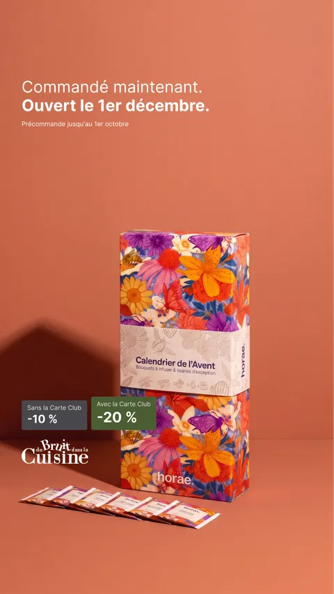 Advent calendar pre-sale ad for Du Bruit Dans La Cuisine, 9:16 format