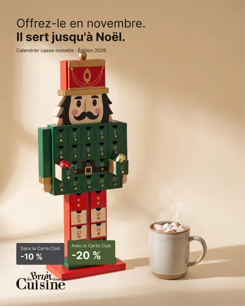 Advent calendar pre-sale ad for Du Bruit Dans La Cuisine, 4:5 format