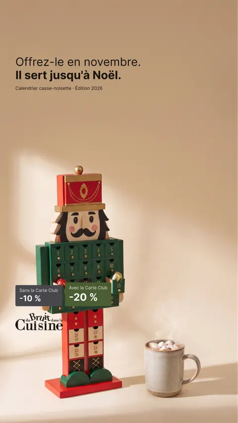 Advent calendar pre-sale ad for Du Bruit Dans La Cuisine, 9:16 format