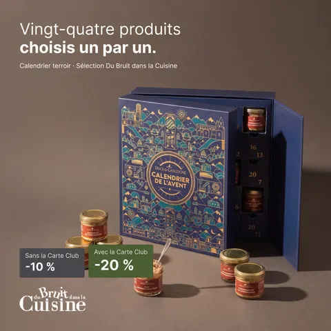 Advent calendar pre-sale ad for Du Bruit Dans La Cuisine, 1:1 format