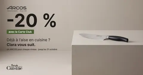 ARCOS knives for the summer cook-out season ad for Du Bruit Dans La Cuisine, 1.91:1 format