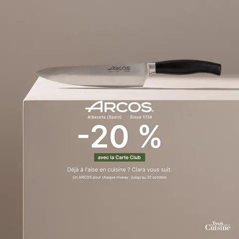 ARCOS knives for the summer cook-out season ad for Du Bruit Dans La Cuisine, 1:1 format