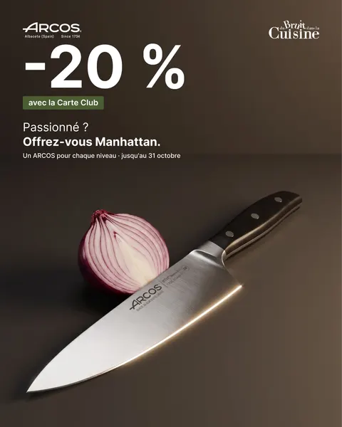 ARCOS knives for the summer cook-out season ad for Du Bruit Dans La Cuisine, 4:5 format
